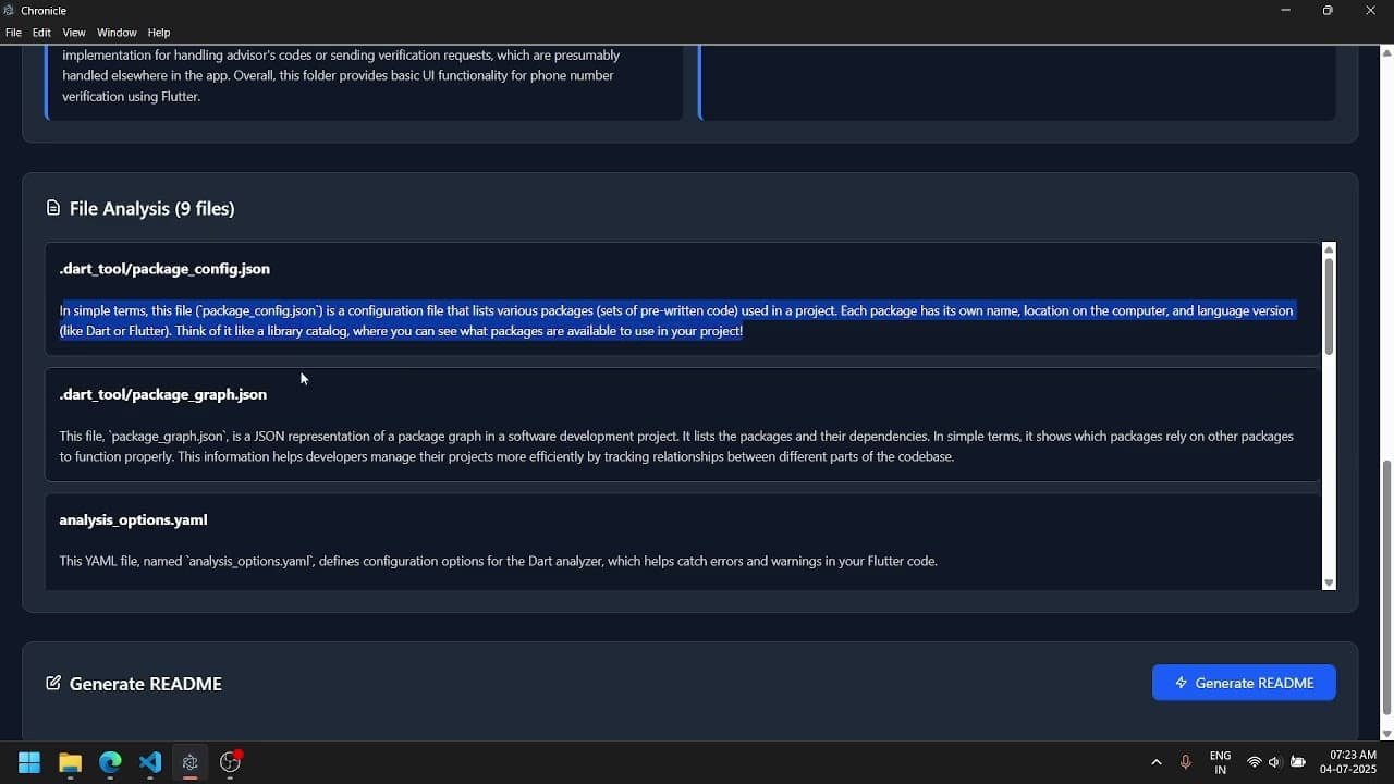 Chronicle interface view 1